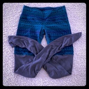 Alo goddess leggings green & grey women’s size medium 💚🩶
